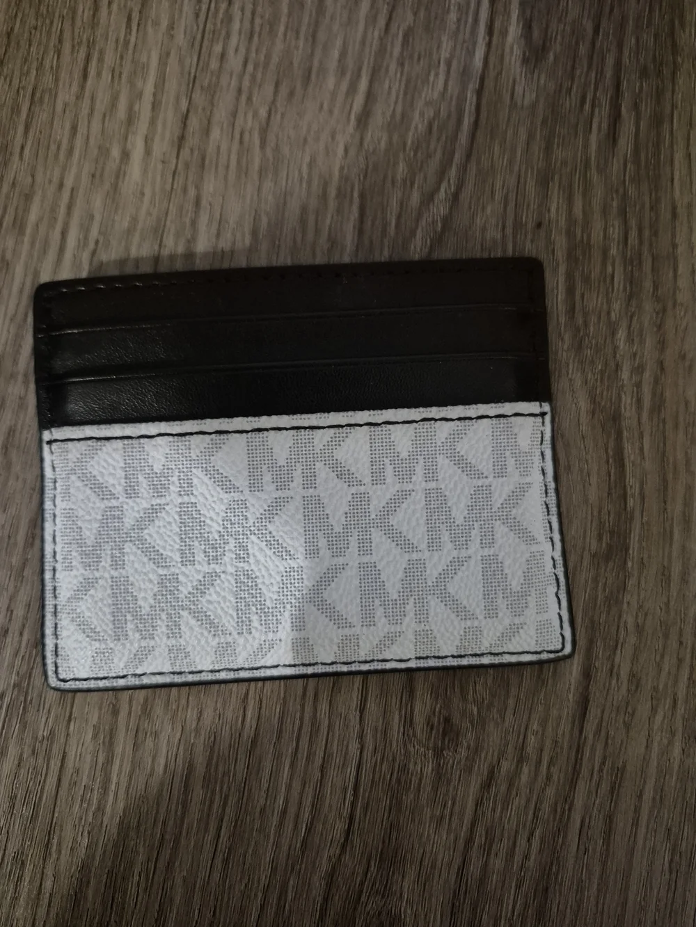 Michael Kors Men's Black and White Card Holder